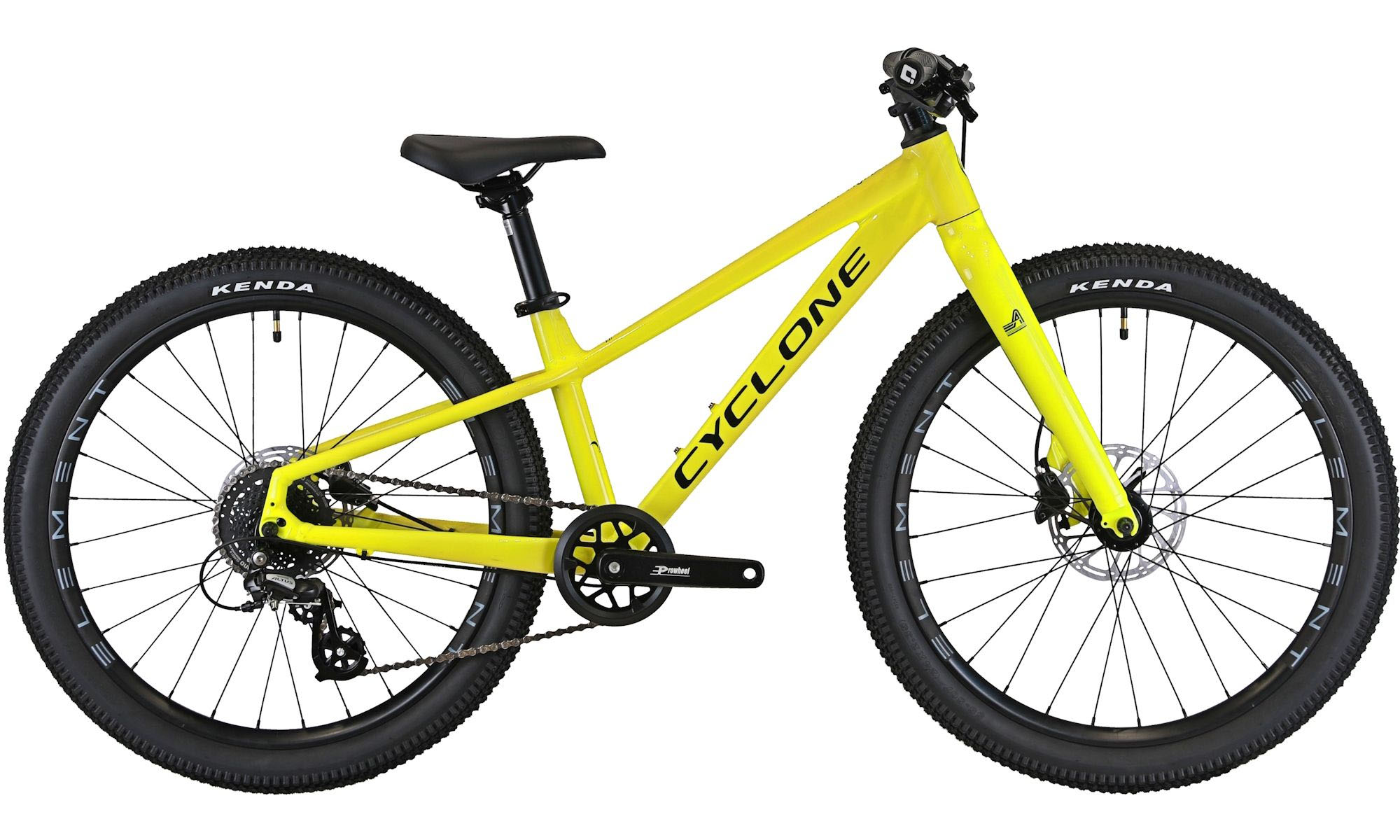 Фотография Велосипед CYCLONE ULTIMA 24", размер XXS, рама 12", 2025, Желтый 