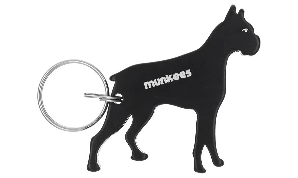 Брелок-відкривашка Munkees 3453 Pug чорний Брелок-відкривашка Munkees 3453 Pug чорний