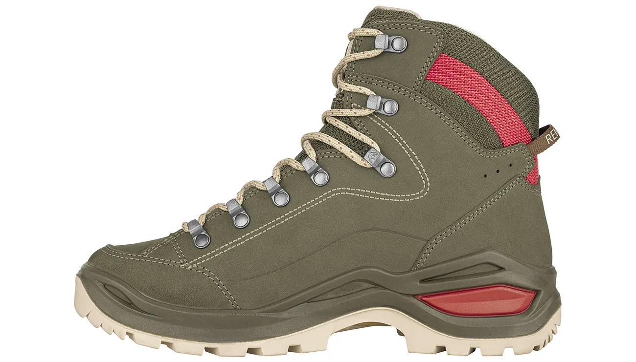 Ботинки женские LOWA Renegade Evo GTX MID W grey green-panna размер 39.0 4
