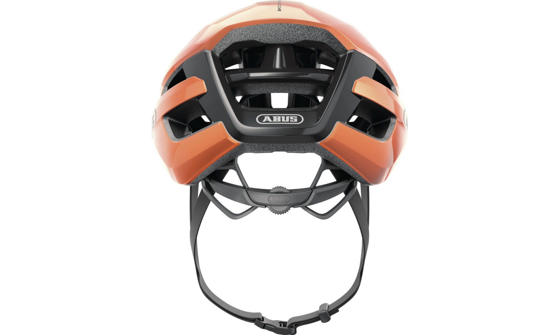 Велошлем спортивный ABUS POWERDOME goldfish orange, размер L (57-61 см), оранжевый 3