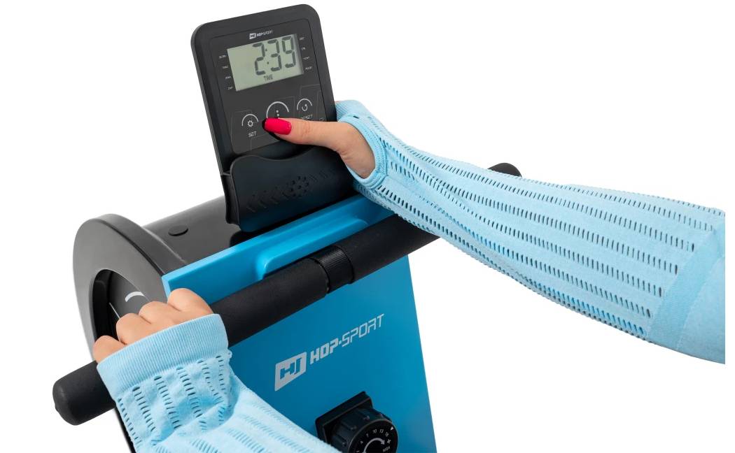 Гребной тренажер Hop-Sport HS-075R Nuke синий 12