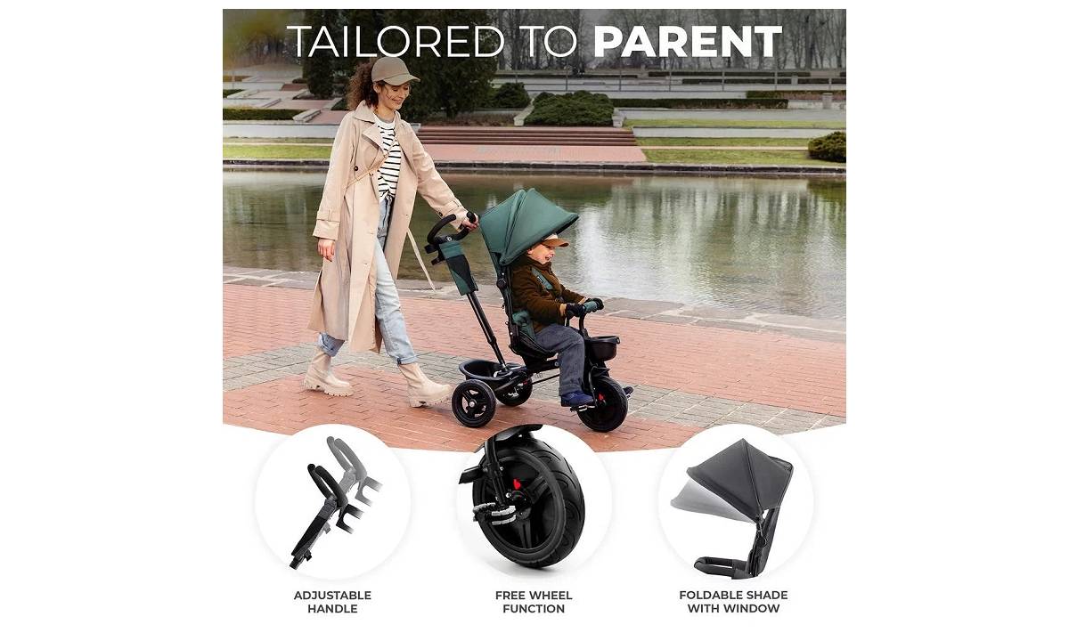 Трехколесный велосипед Kinderkraft Aveo Mistyc Green 4 Трехколесный велосипед Kinderkraft Aveo Mistyc Green 4