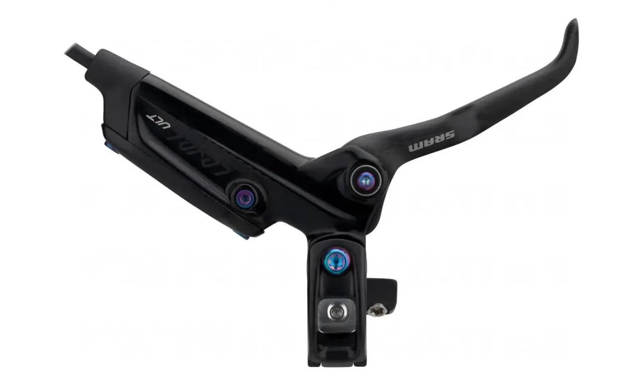 Фотография Тормоз дисковый SRAM Level Ultimate, Carbon Lever Rainbow Black Rear 2000mm 2