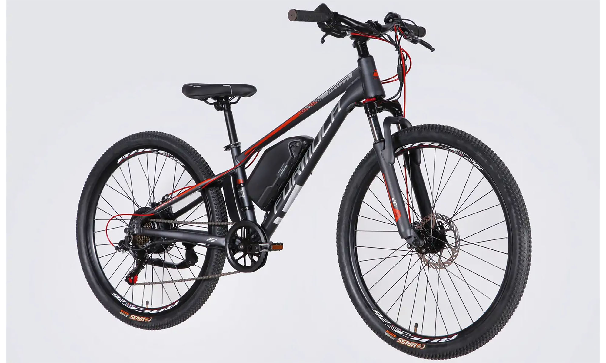 Велосипед з електроприводом Formula eMOTION DD FR 26", розмір XS, рама-13", 36B, 10А*г, 500Вт, рік 2026, сіро-сріблястий (матовий) 5