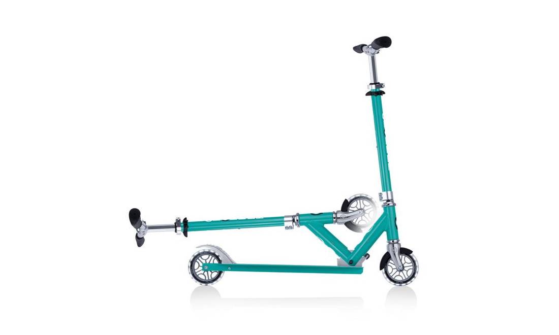 Самокат GLOBBER FLOW ELEMENT LIGHTS, нефритовий, колеса з підсвічуванням, 5+ 6 Самокат GLOBBER FLOW ELEMENT LIGHTS, нефритовий, колеса з підсвічуванням, 5+ 6