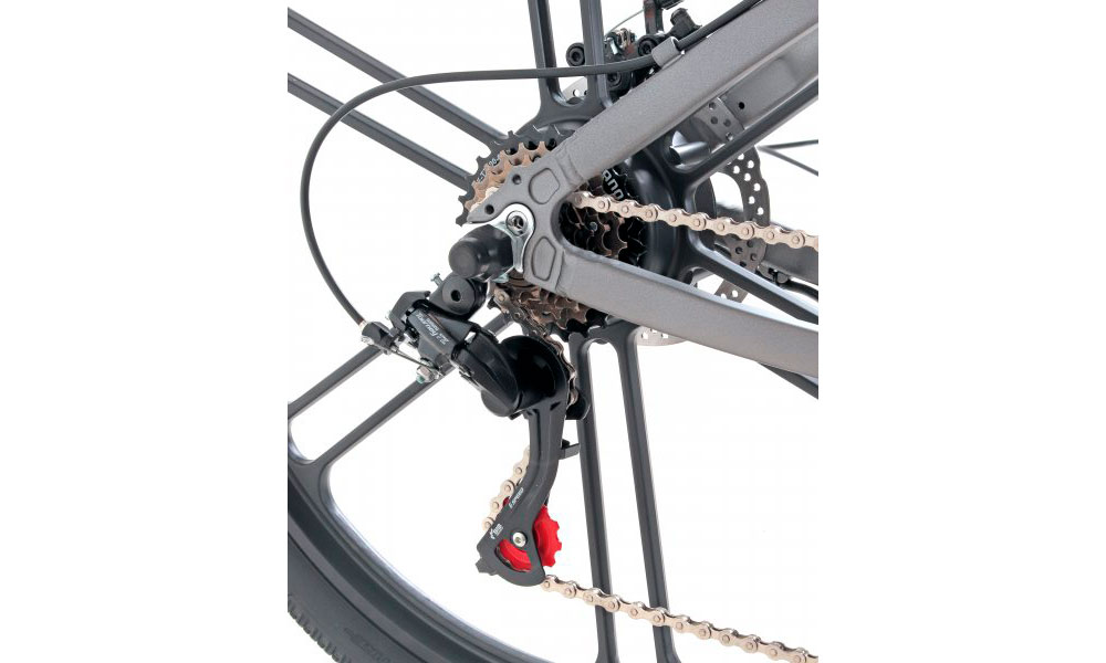 Электричний велосипед Maxxter Ranger 26" 350W 10 Ah размер М Серый 4