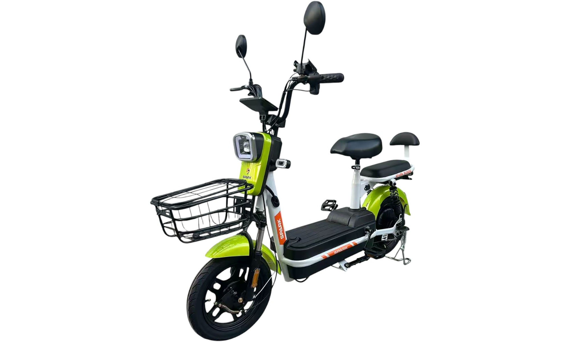 Велосипед з електромотором SPARK BLOOM 14", 48V/400W/12Ah, рік 2026, Салатовий 3