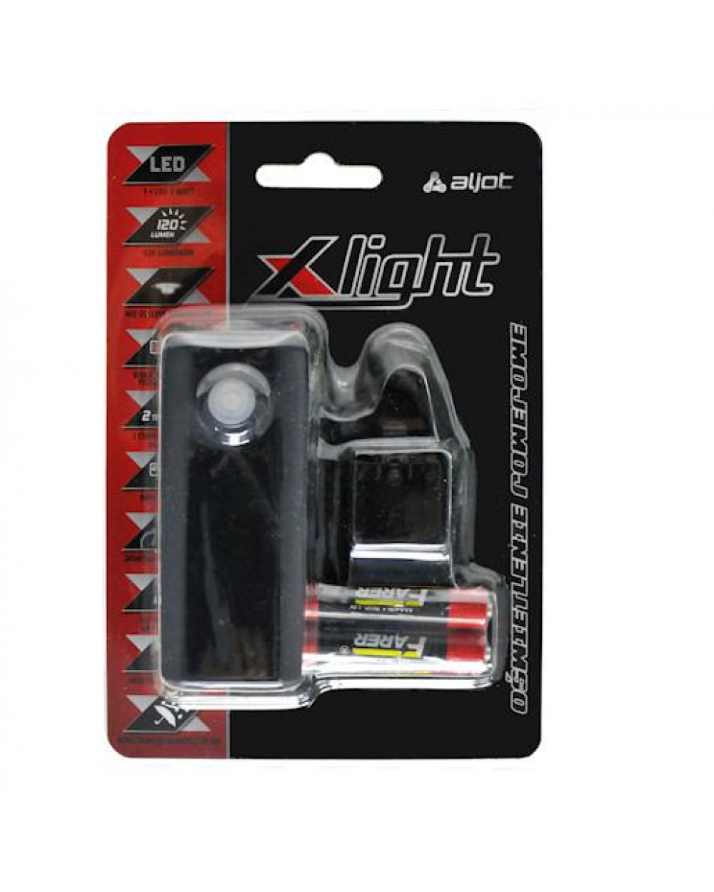 Фара передня X-Light JY-7076 4xAAA 3W 120Lm 2