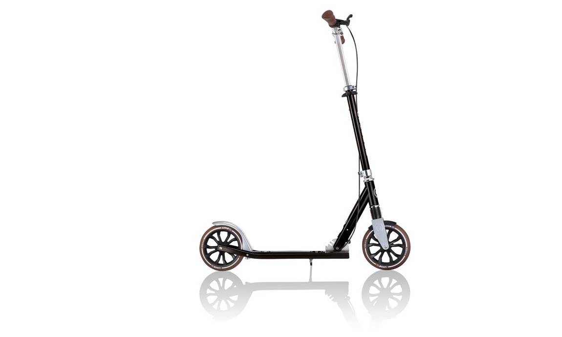Самокат GLOBBER NL205 DELUXE с ручным тормозом, черный, 8+ 4