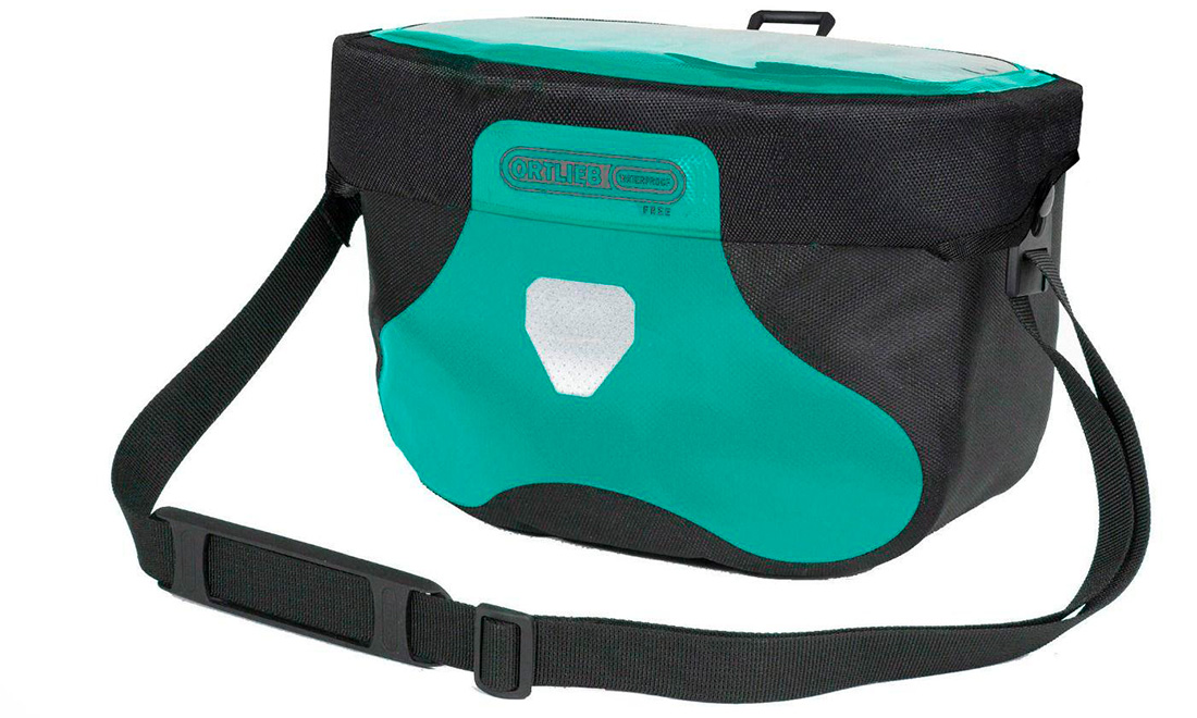 Гермосумка велосипедная Ortlieb Ultimate Six Free, 6,5 л, черно-голубая 2