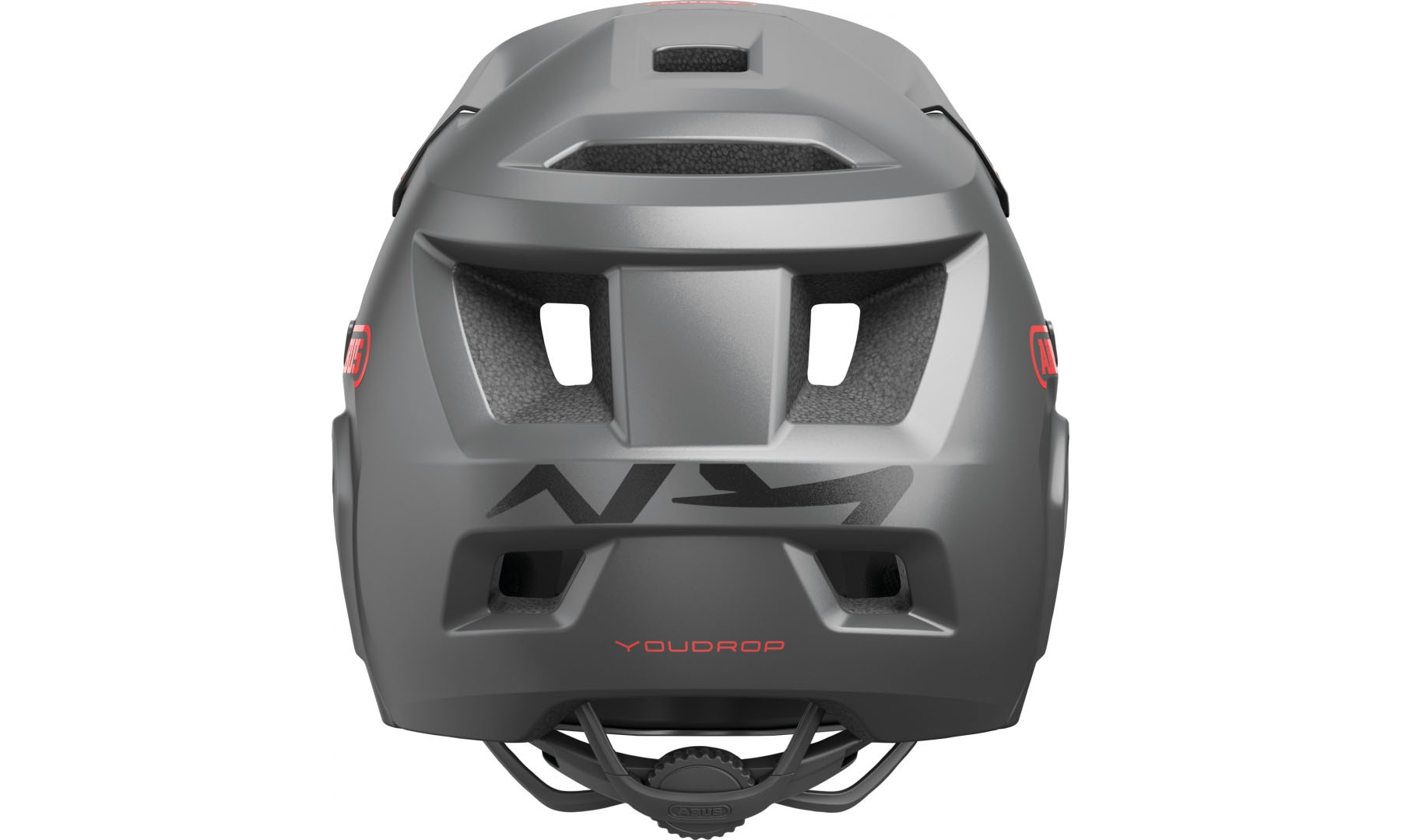 Велошлем детский ABUS YOUDROP FF Ti silver, размер S (48-55 см), титан серебристый 4
