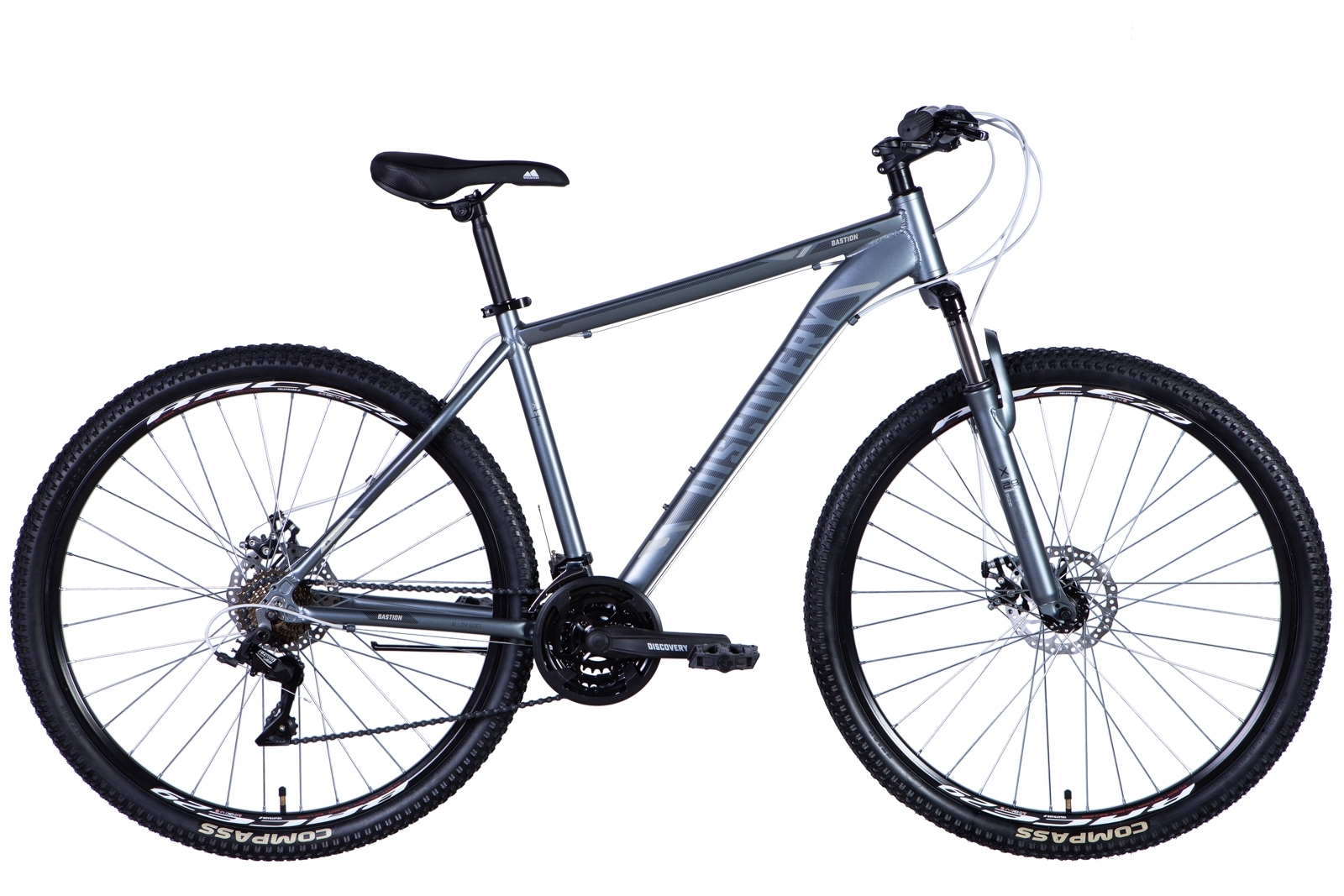 Фотография Велосипед Discovery BASTION 29" размер XL рама 21 2024 Cеро-черный 