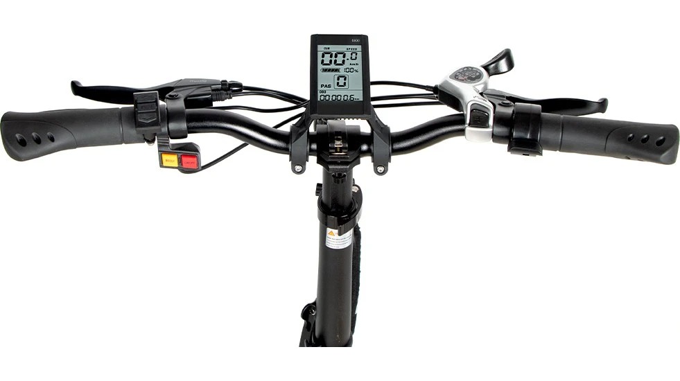 Электровелосипед фэтбайк SAMEBIKE XWLX09 (500 Вт; 10 А/час; 48 В), колеса 20х4", с ручкой газа, черный 9