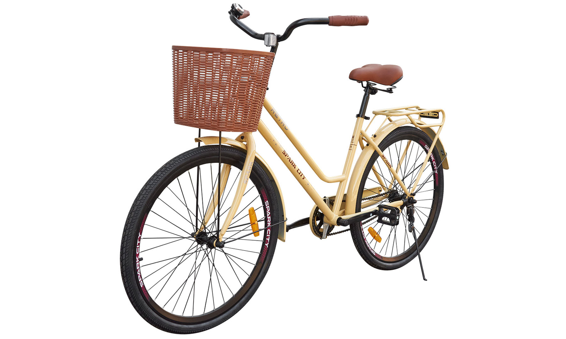 Велосипед SPARK CITY RETRO 26", розмір рами M (17"), жовтий 6