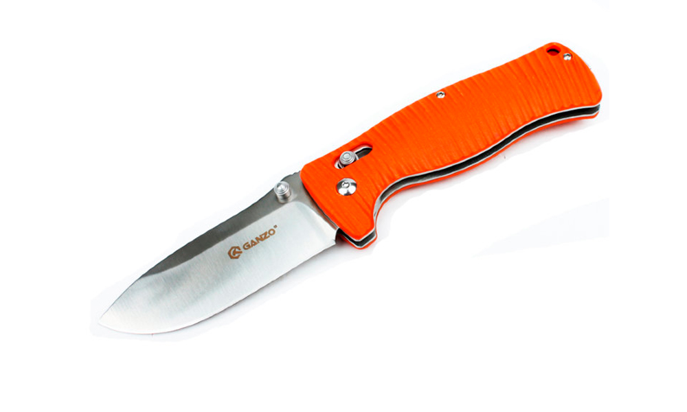 Фотография Складной нож Ganzo G720 оранжевый 