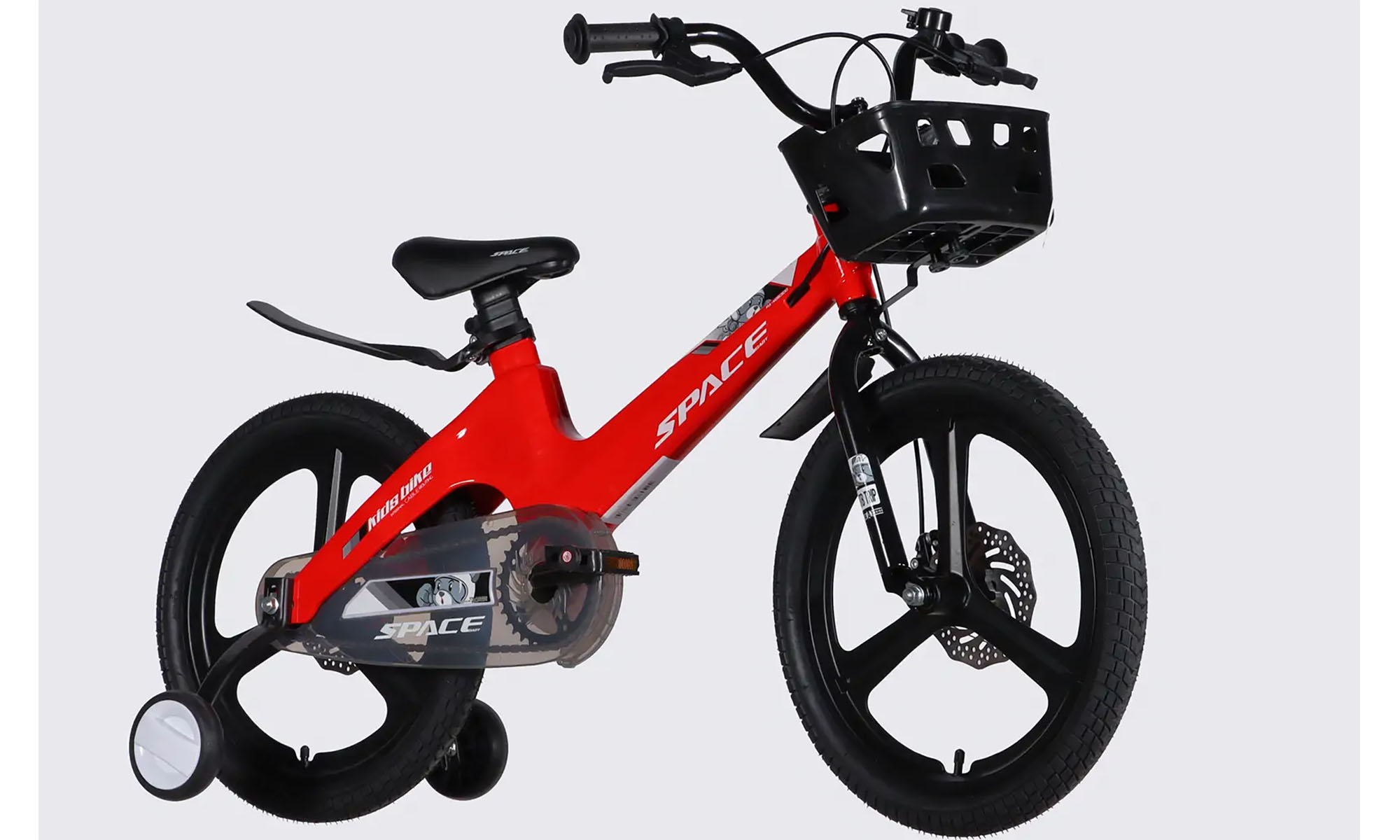 Велосипед SPACE KID MOON DD 18", размер XXS, рама-10,6", год 2026, красный 2