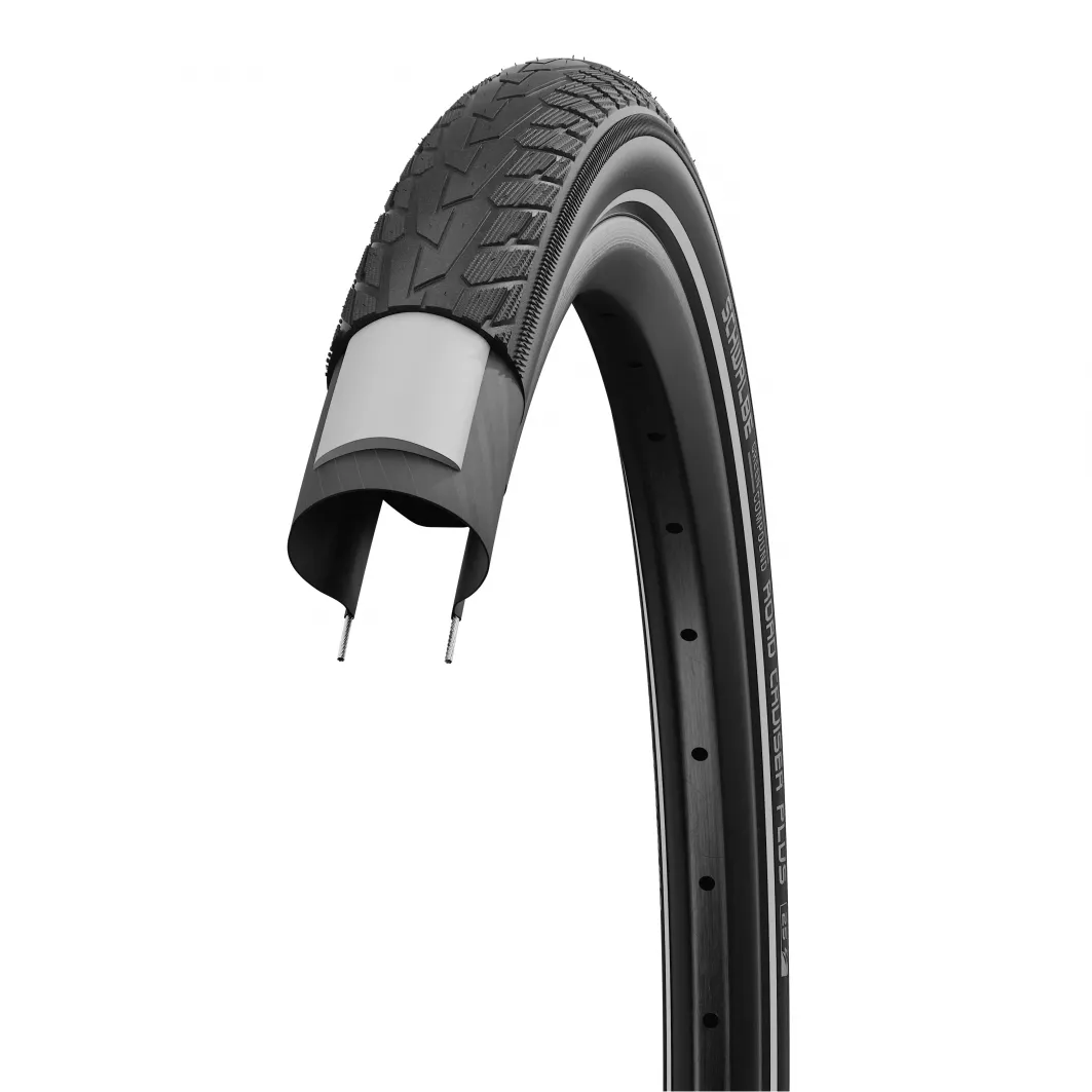 Покрышка Schwalbe ROAD CRUISER PLUS 26x1.75 (47-559) PunctureGuard, TwinSkin B/B+RT HS484 GREEN 50EPI 2