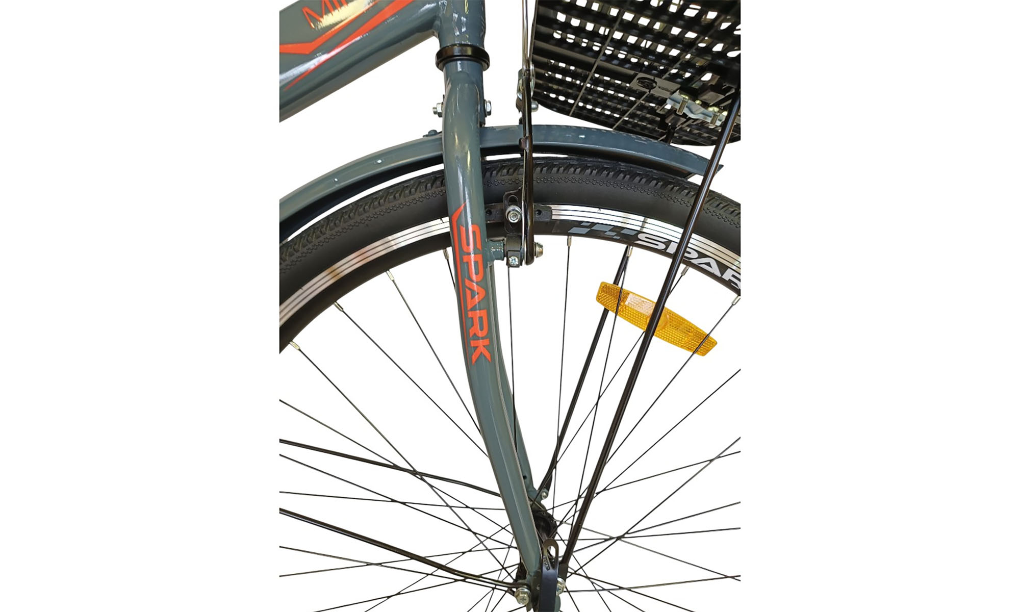 Велосипед SPARK CITY MIRA 28", размер M, рама - 18", год 2026, серый 3 Велосипед SPARK CITY MIRA 28", размер M, рама - 18", год 2026, серый 3