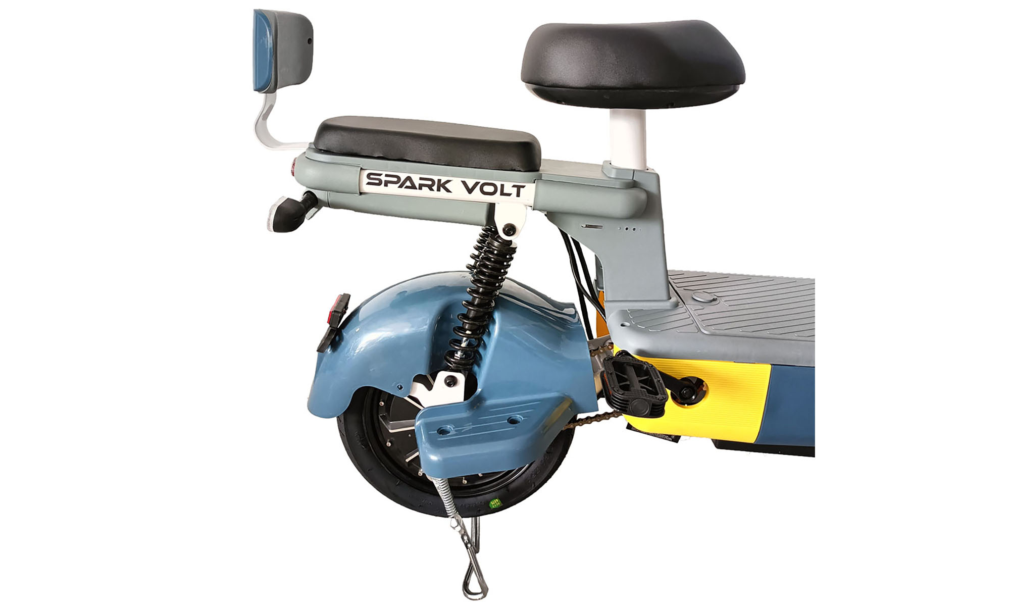 Электровелосипед SPARK VOLT 14" 48V/400W/12Ah, Синий с желтым 2