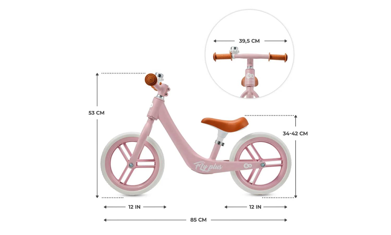Беговел Kinderkraft Fly Plus розовый 6 Беговел Kinderkraft Fly Plus розовый 6