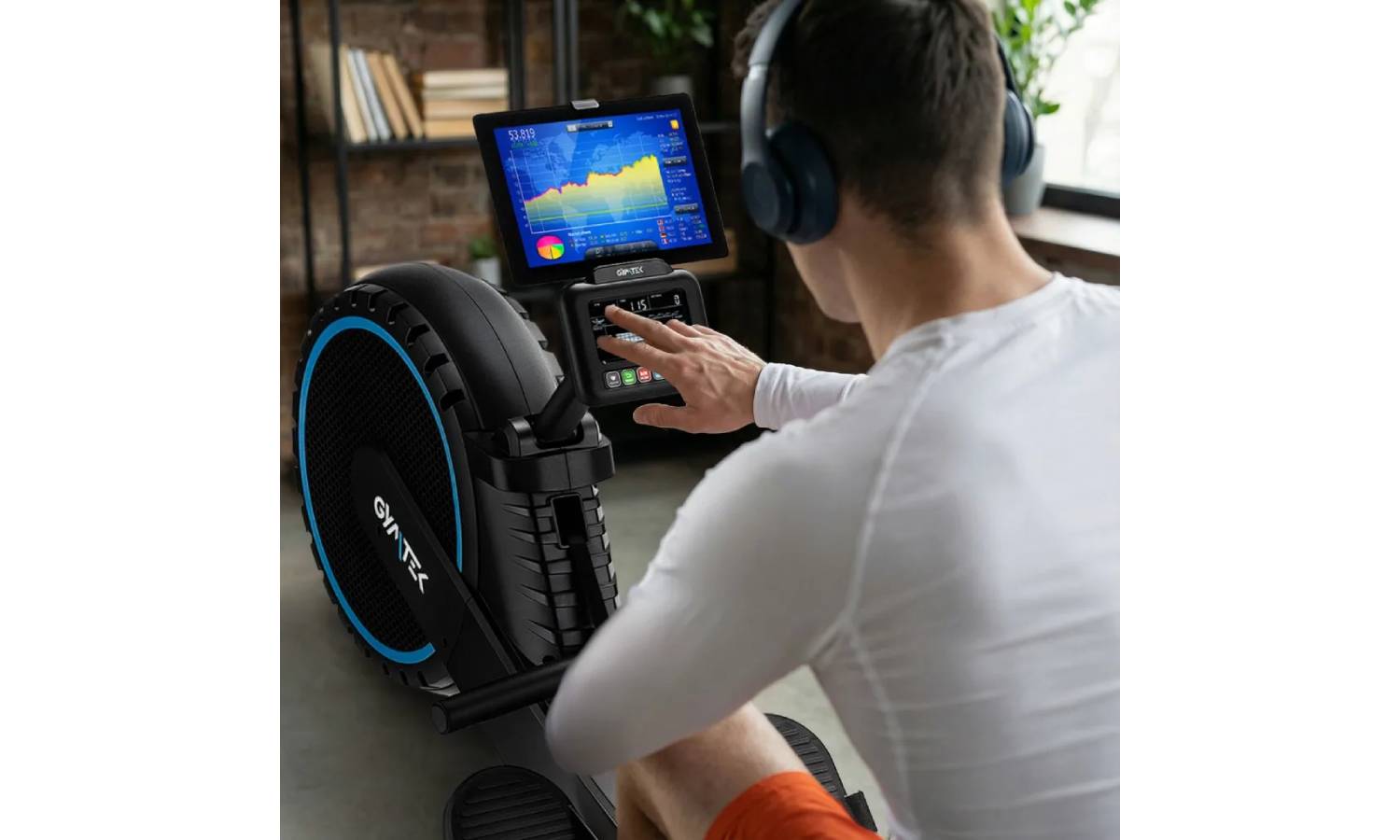 Гребной тренажер Gymtek XR2500 воздушный электромагнитный 14 Гребной тренажер Gymtek XR2500 воздушный электромагнитный 14