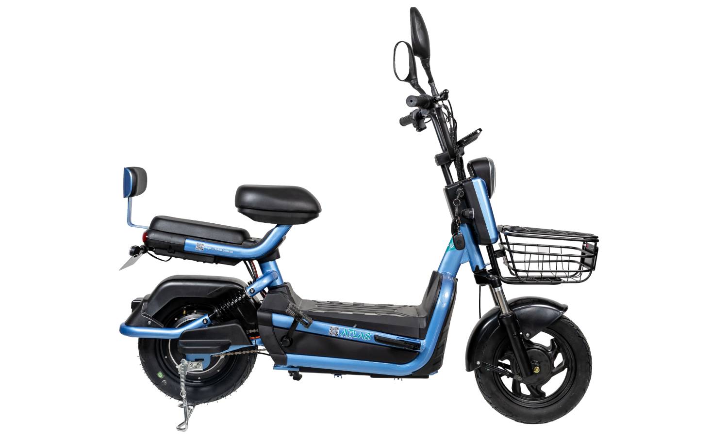 Электроскутер Atlas Bird 20Ah Синий 9