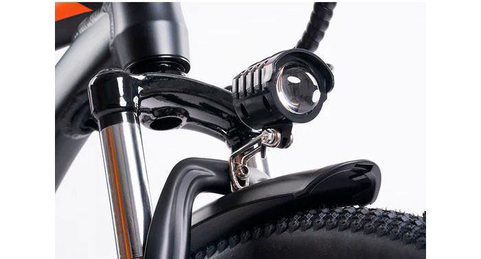 Фотография Электровелосипед Kugoo Kirin V3 (350 Вт, 15 Ah, 36 В), 27.5", черный 5