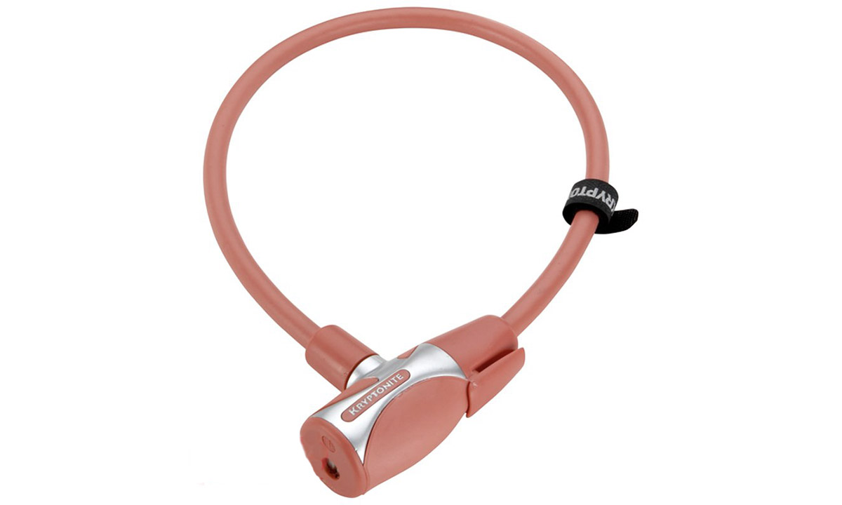 Фотография Велозамок кабель KRYPTONITE KRYPTOFLEX 1265 розовый