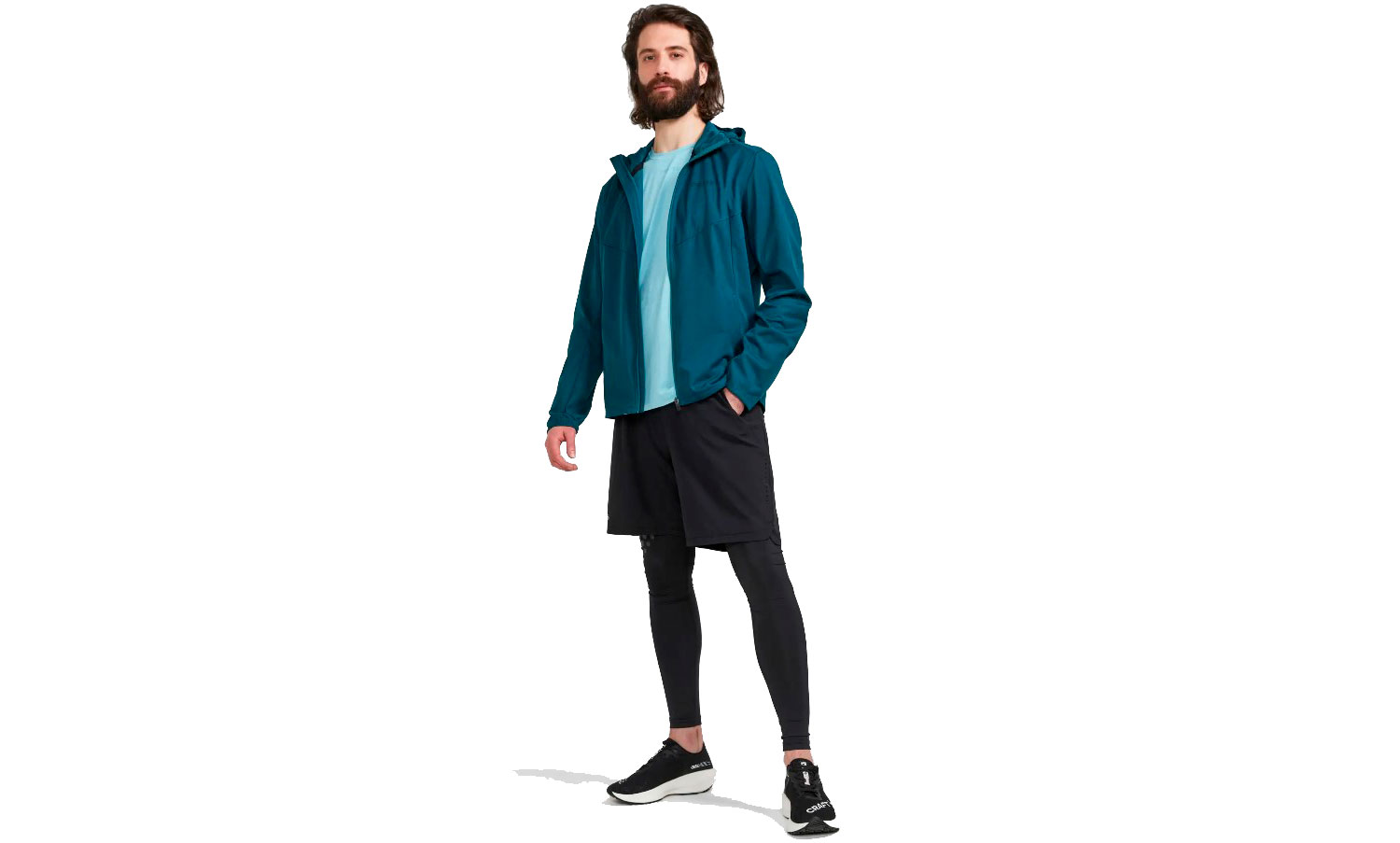 Куртка Craft ADV ESSENCE HYDRO JACKET чоловіча, розмір L, сезон AW 22, Синій 2