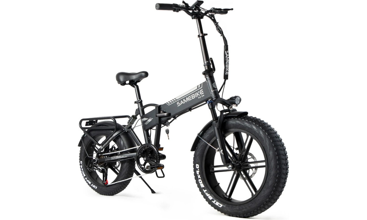 Электровелосипед фэтбайк SAMEBIKE XWLX09 (500 Вт; 10 А/час; 48 В), колеса 20х4", с ручкой газа, черный 12
