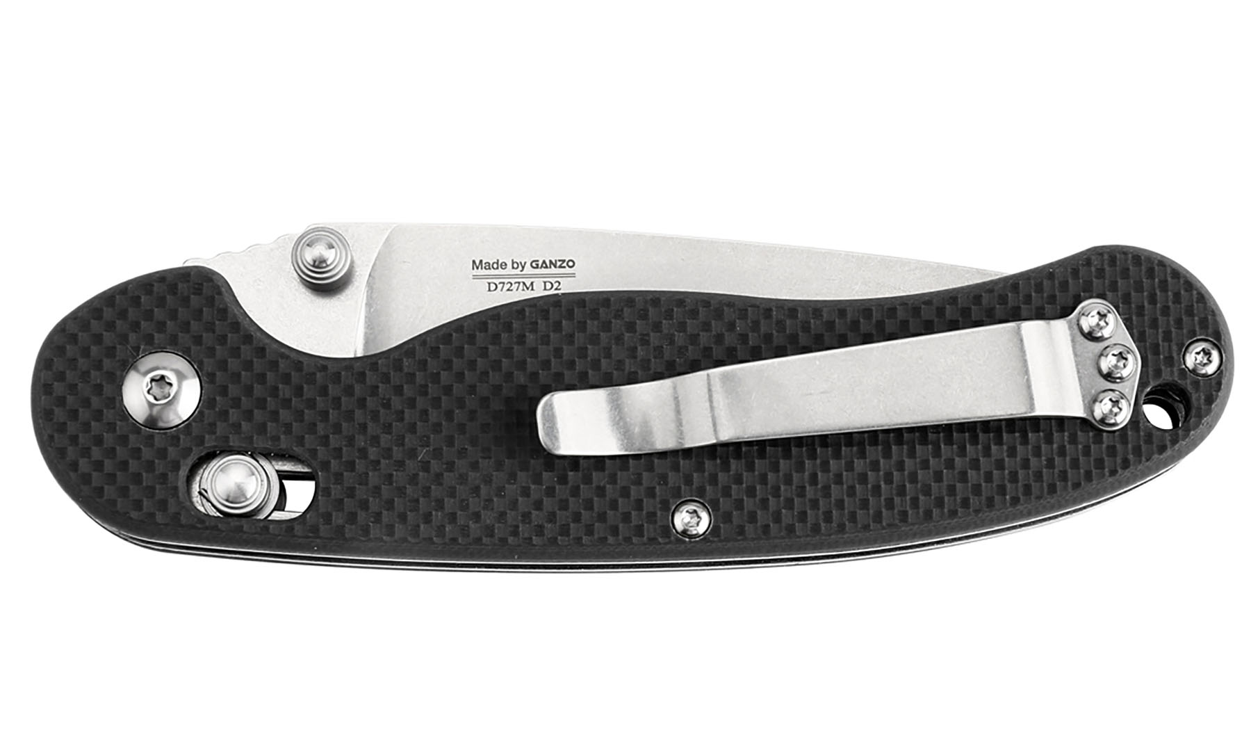 Нож складной Ganzo D727M-BK черный (D2 сталь) 3