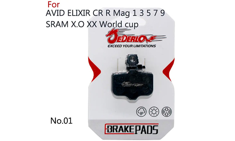 Фотография Тормозные колодки для Avid Elixir 1/3/5/7/CR/R/XX/XO, semi-metall