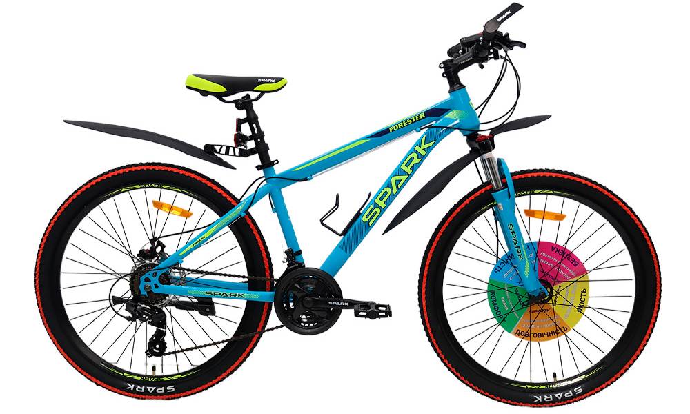 Фотографія Велосипед SPARK FORESTER 2.0 26" размер S рама 15" 2024 Голубой