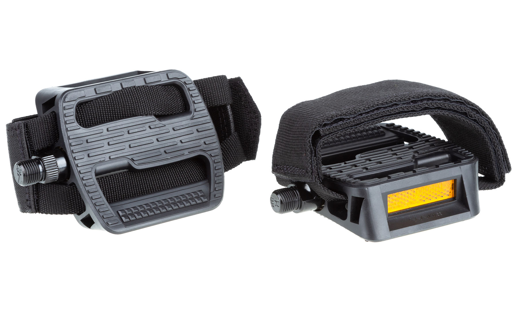 Педалі ONRIDE Fixie (з ременями straps), пластик, (111x97,5) кульки, чорний 2