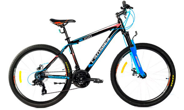 Фотография Велосипед Crosser Boy XC-200 24" размер XXS рама 12 2021 Черно-голубой