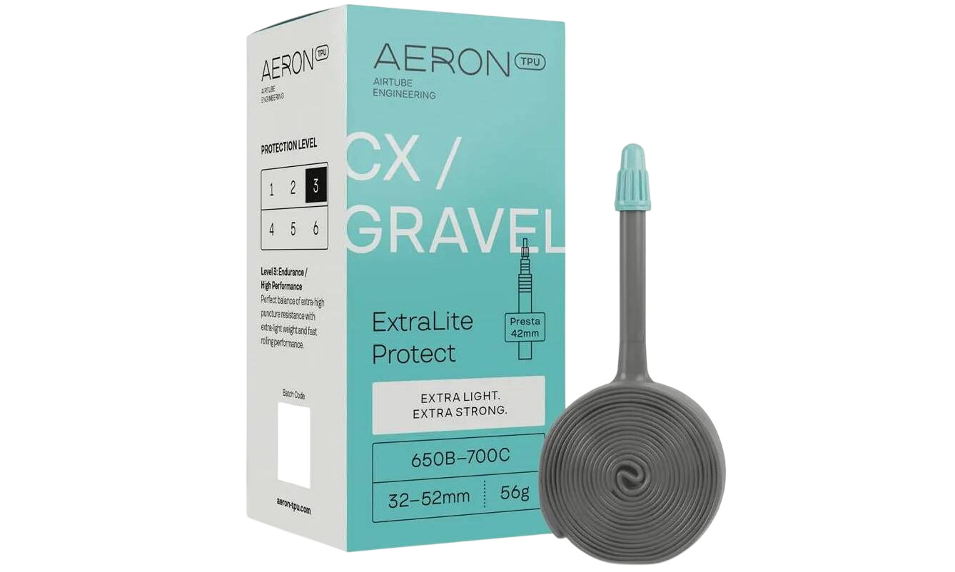 Камера AERON TPU CX/Gravel ExtraLite Protect 56г 32-52 Presta 42 650B - 700C 