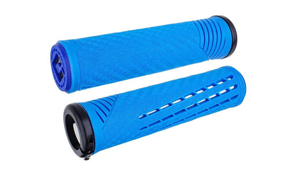 Грипсы ODI CF Grip v2.1 Lock-On Blue / White 