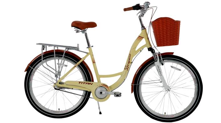 Фотографія Велосипед Titan Bergamo NX 3 sp 26", розмір M рама 17" (2024), Бежевий