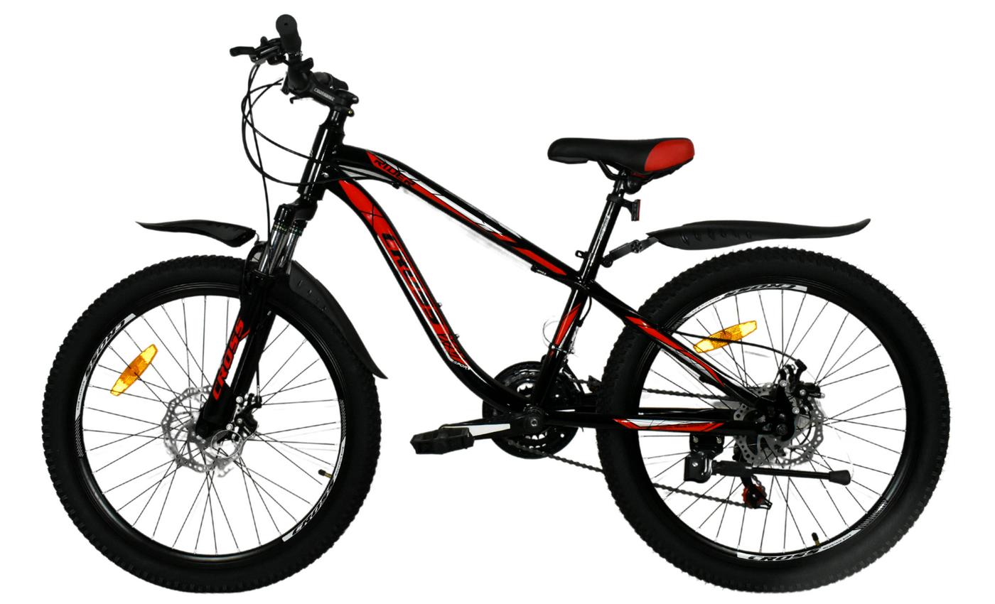 Фотография Велосипед Cross RIDER 26" размер XS рама 13" 2022 Черный-Красный 2