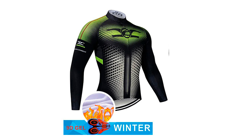 Велоджерси утеплённая Cycling Crossrider, с флисом, размер 3XL   2