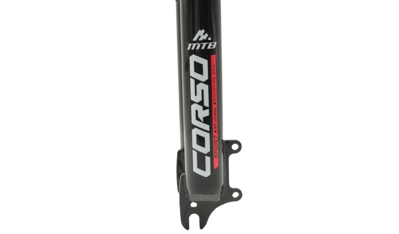 Вилк Аморт. Corso 24 "(020), диск, стрижень Ø28,6 L-200 мм Чорний 2 Вилк Аморт. Corso 24 "(020), диск, стрижень Ø28,6 L-200 мм Чорний 2