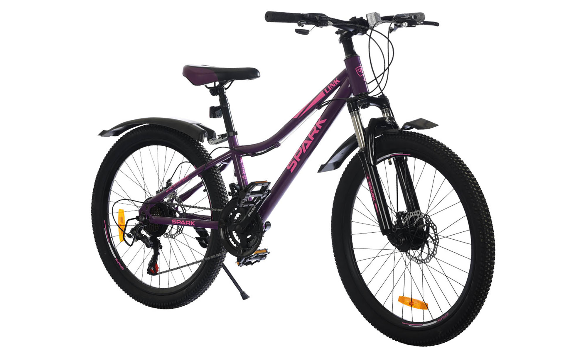 Велосипед SPARK LINK 24", размер XS, рама 12", год 2026, фиолетовый 3
