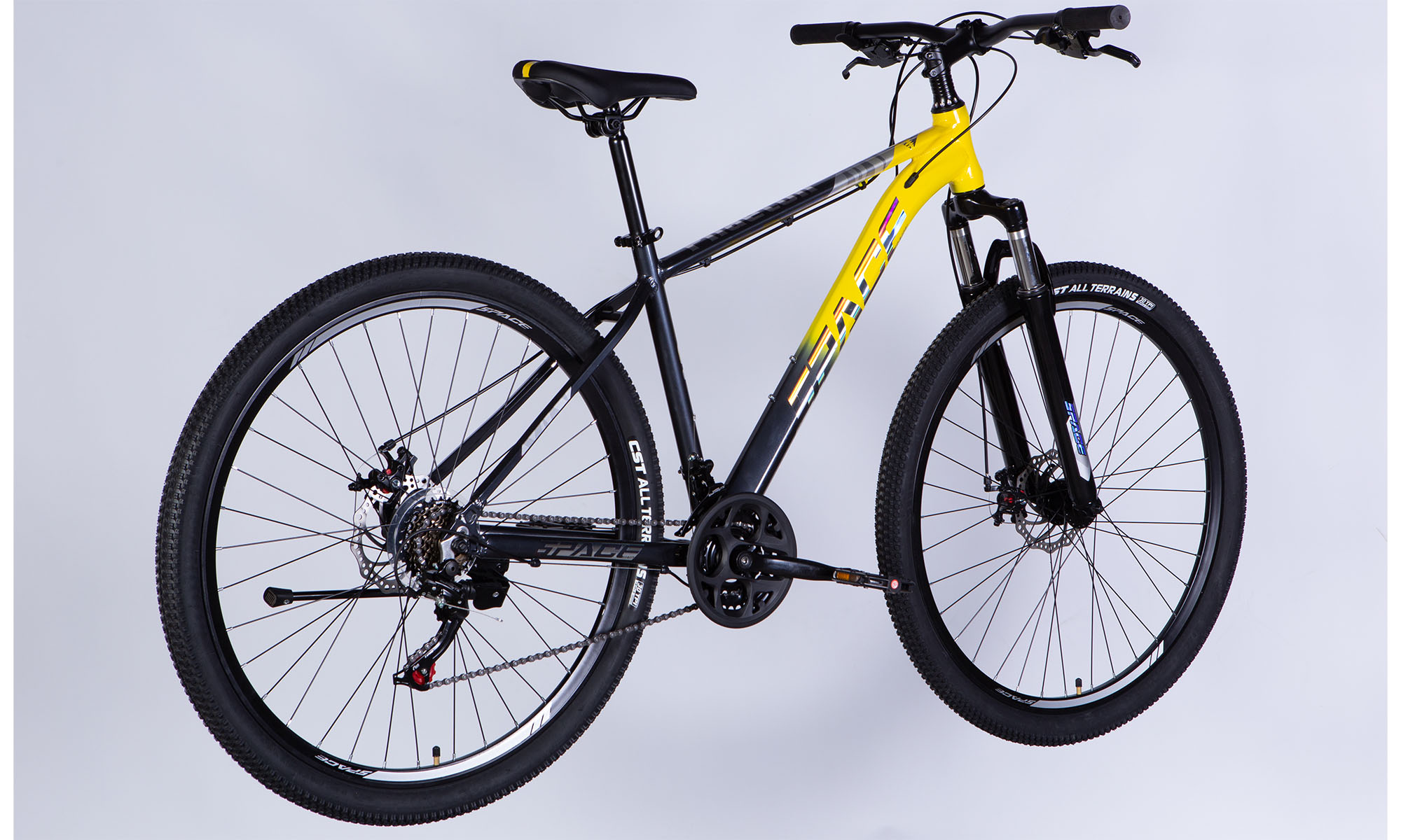 Велосипед SPACE PHAETON DD FR 29", AL, розмір L, рама 20", 2025, сіро-жовтий 5