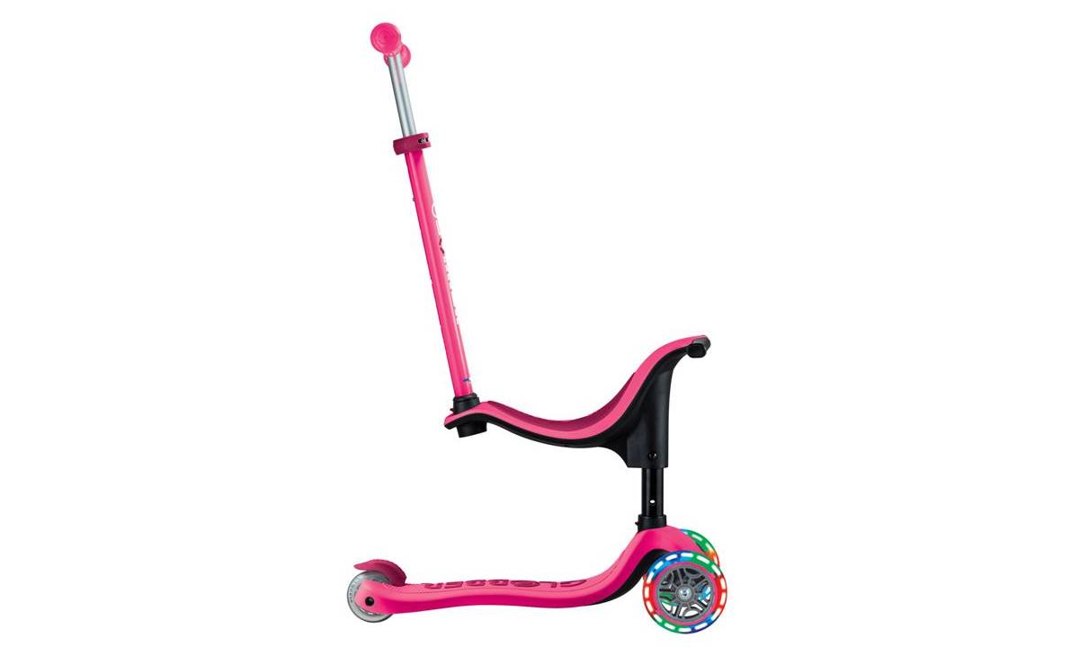 Самокат GLOBBER GO UP SPORTY з колісами, що світяться, пурпурно-рожевий, 1+ 6