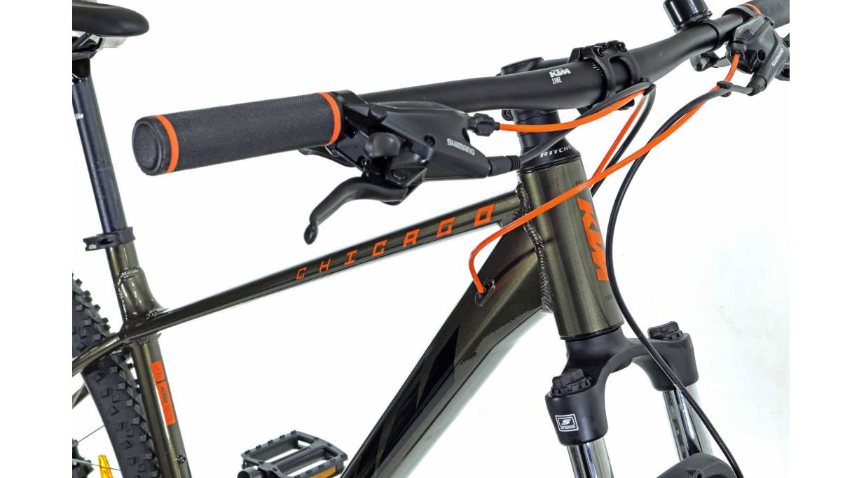 Велосипед KTM CHICAGO 292 29", размер S рама 38см (2022) Зелено-черный 6 Велосипед KTM CHICAGO 292 29", размер S рама 38см (2022) Зелено-черный 6