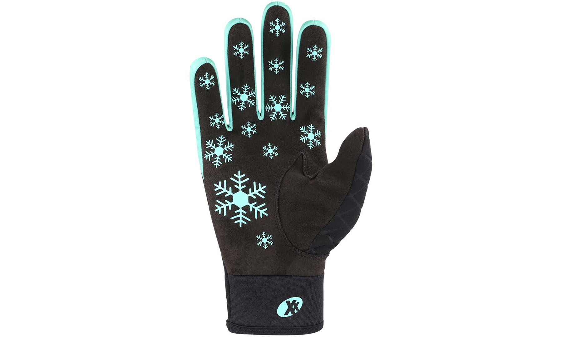 Перчатки спортивные зимние женские KinetiXx Lotta, черный/бирюзовый, размер 7,5 2