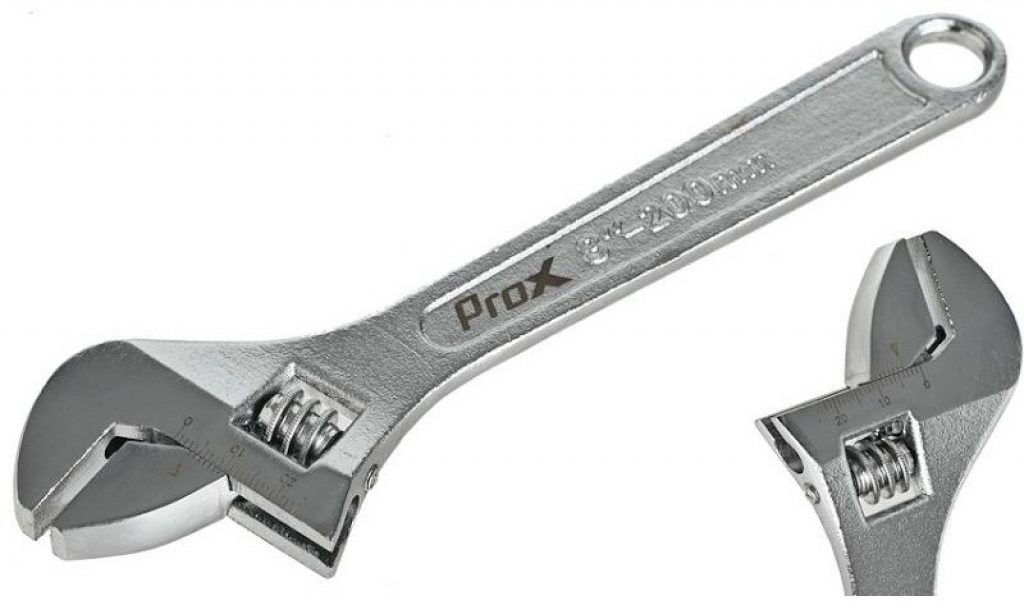 Ключ ProX 8" разводной 200мм серебряный Ключ ProX 8" разводной 200мм серебряный