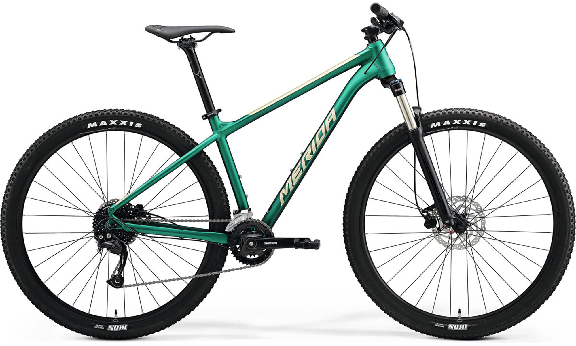 Велосипед Merida BIG.NINE 100-2X, 29", размер M, год 2022, зеленый 