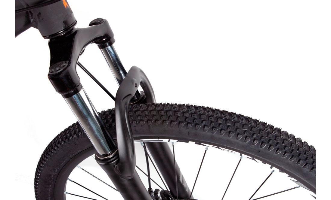 Фотография Велосипед Trinx M100 Elite 27.5" размер М рама 18 2022 Matt-Black-Grey-Orange 8