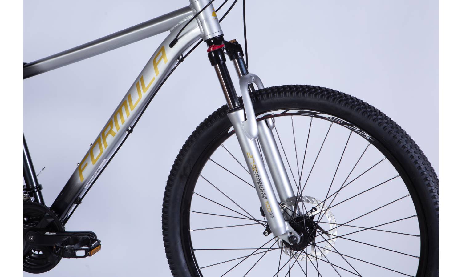 Велосипед Formula F-1 DD 27,5" размер М рама 17" 2025 Серо-черный 2